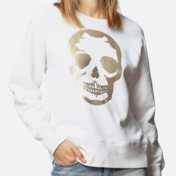 Brand New Zadig & Voltaire Skull Graphic Sweatshirt - Picture 1 of 8